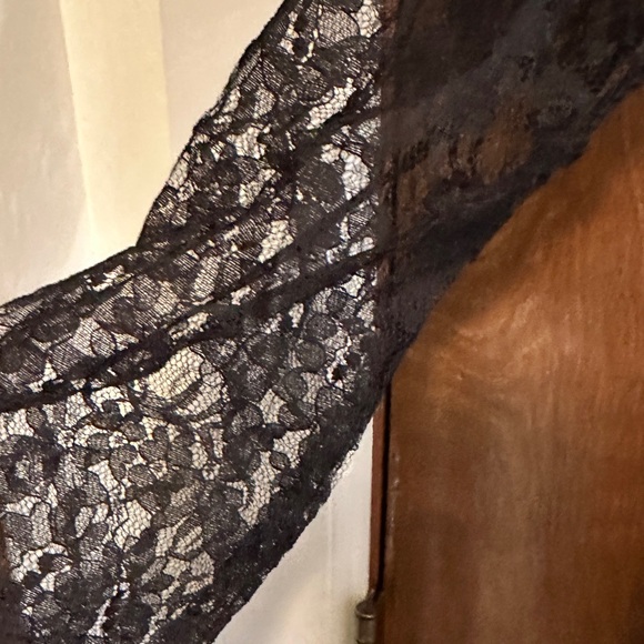 Gunne Sax Black Lace Top Size 7  or S - Picture 8 of 15